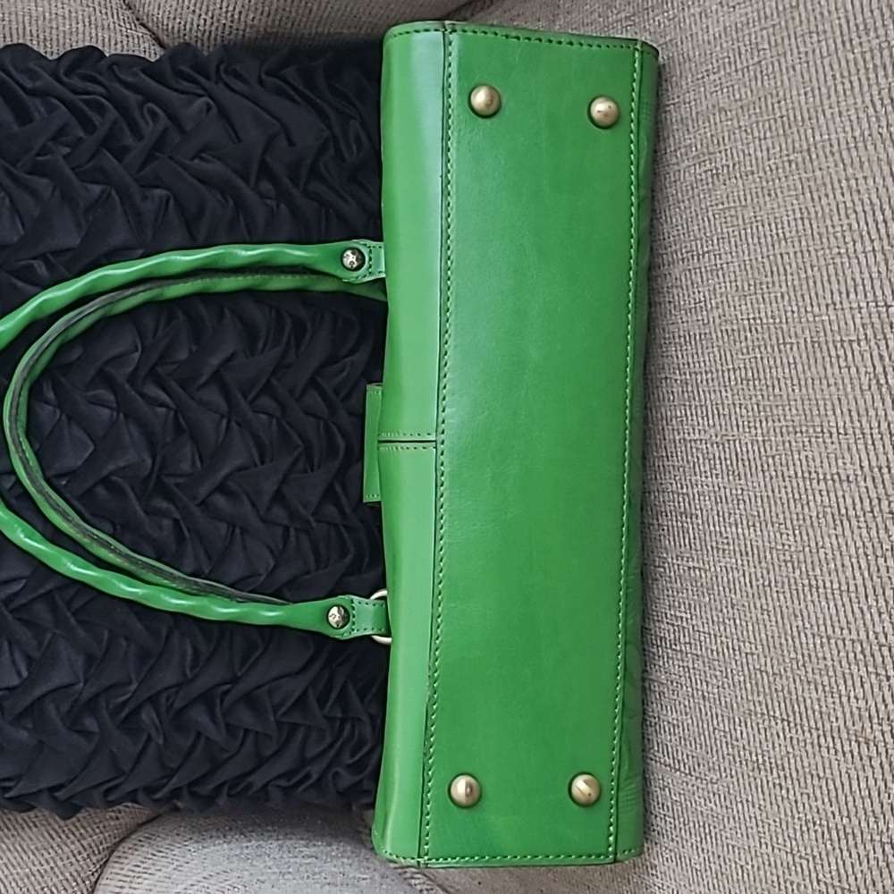 PATRICIA NASH ROSINA FOLIAGE GREEN GENUINE LEATHER SATCHEL - Picture 9 of 11